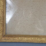 Old Frame Wood - Gild stucco decoration ancoly flowers 59X47 cm leafing 51.9x39.9 cm SB115