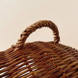 Large wicker cat basket