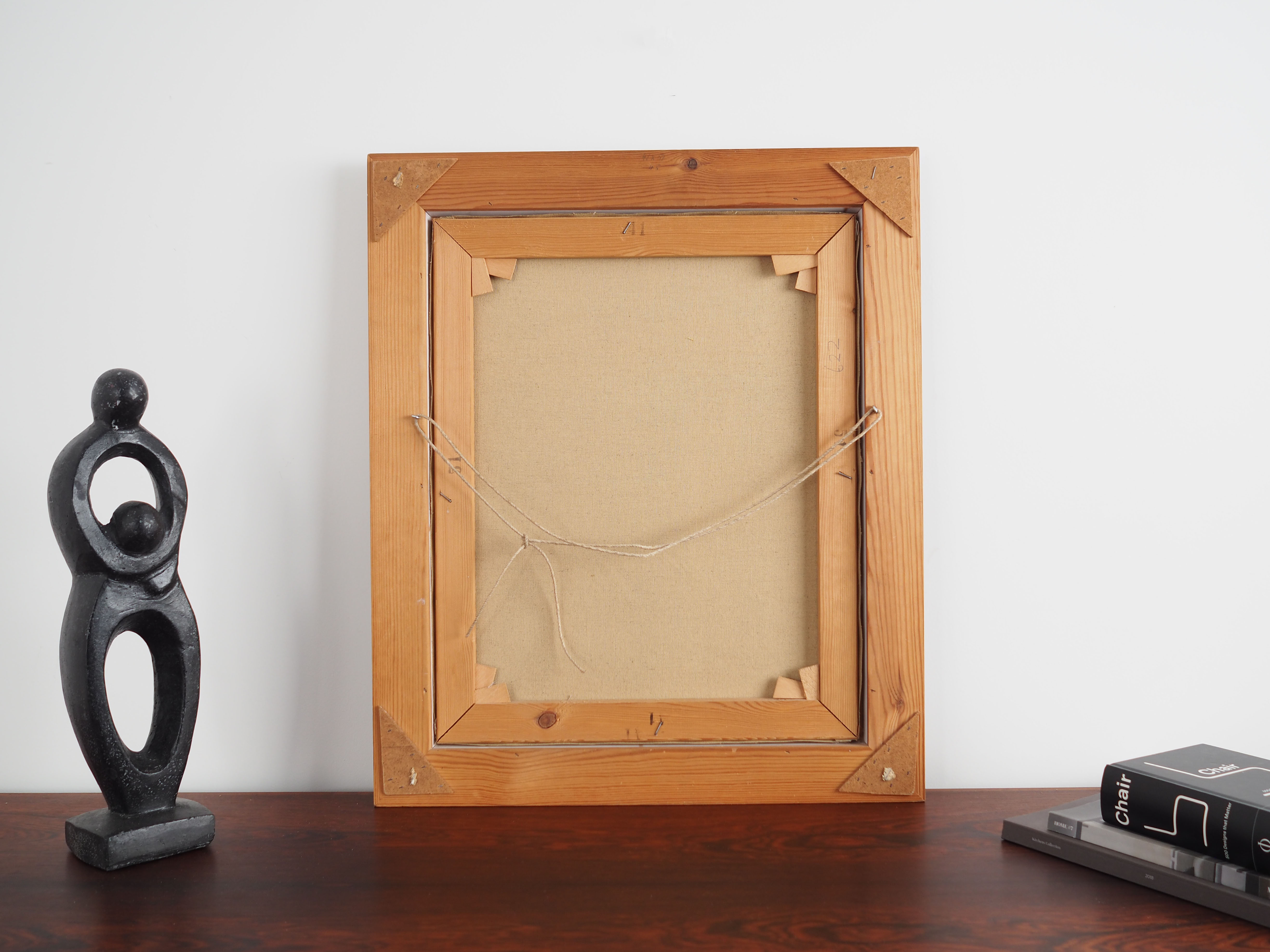 Painting „The Winter Aurora”, Scandinavian design, 1970s