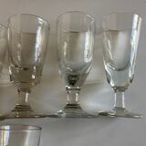 Set of 9 assorted 19th absinthe glasses