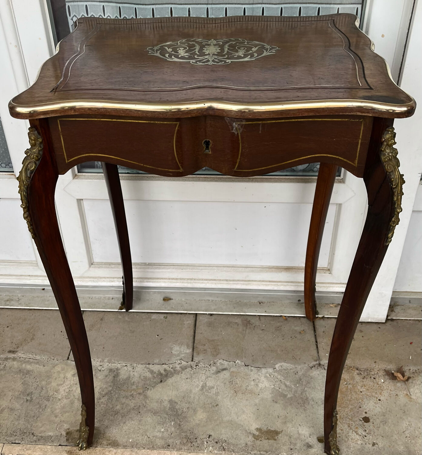 Old wooden dressing table