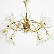 Beautiful brass chandelier by Emil Stejnar for Rupert Nikoll