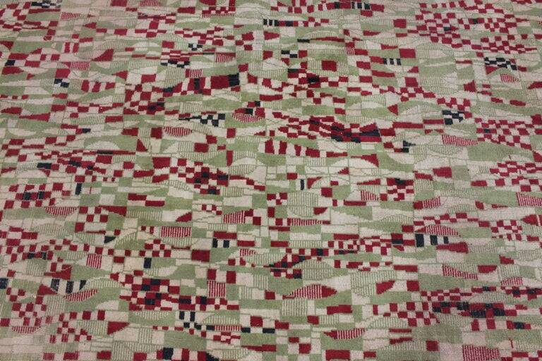 Extraordinary Geometric Design Carpet, 1950s