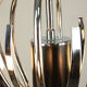 Vintage chrome swan shaped chandelier, 70