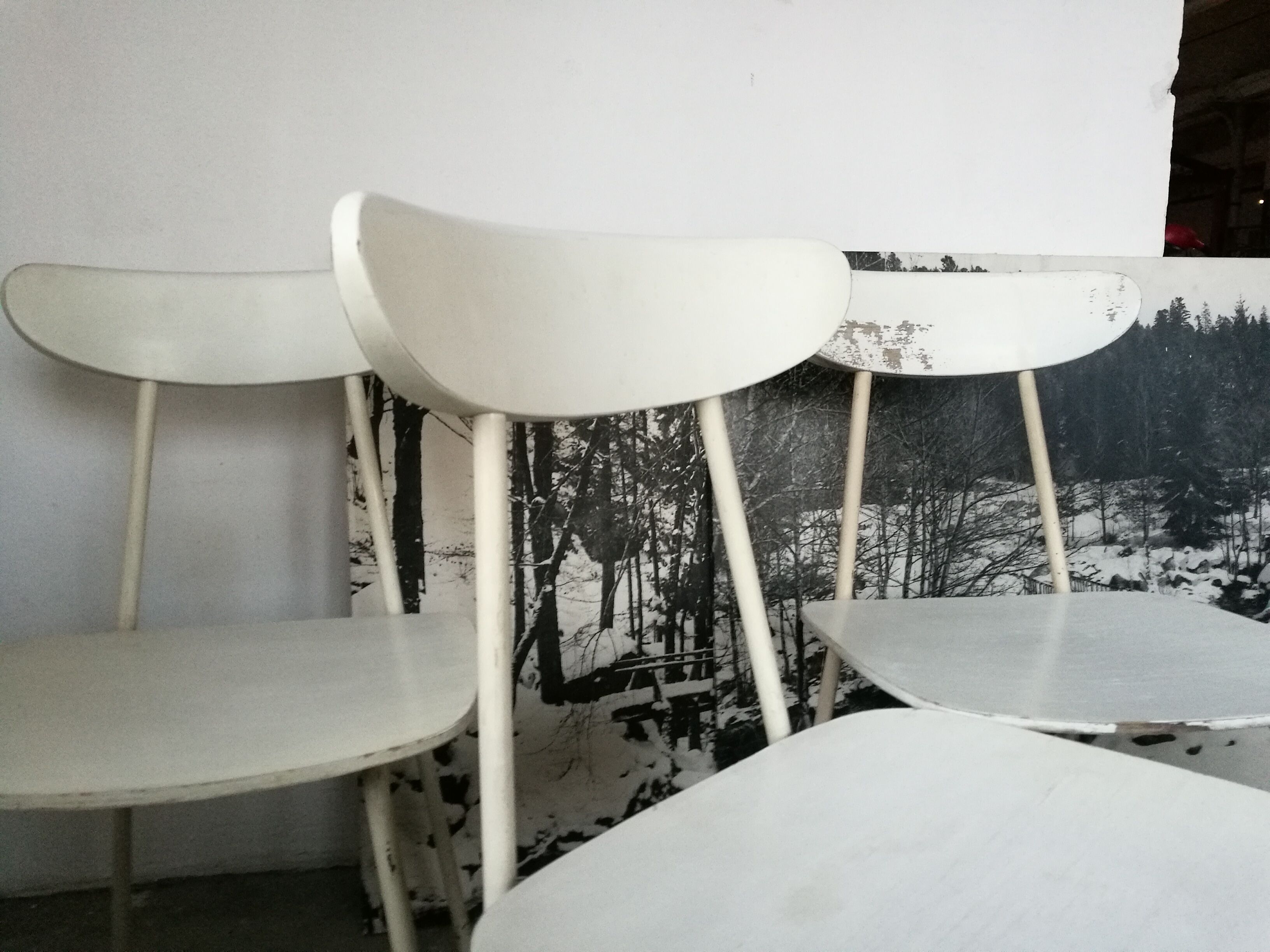 Set of 4 hiller vintage chairs