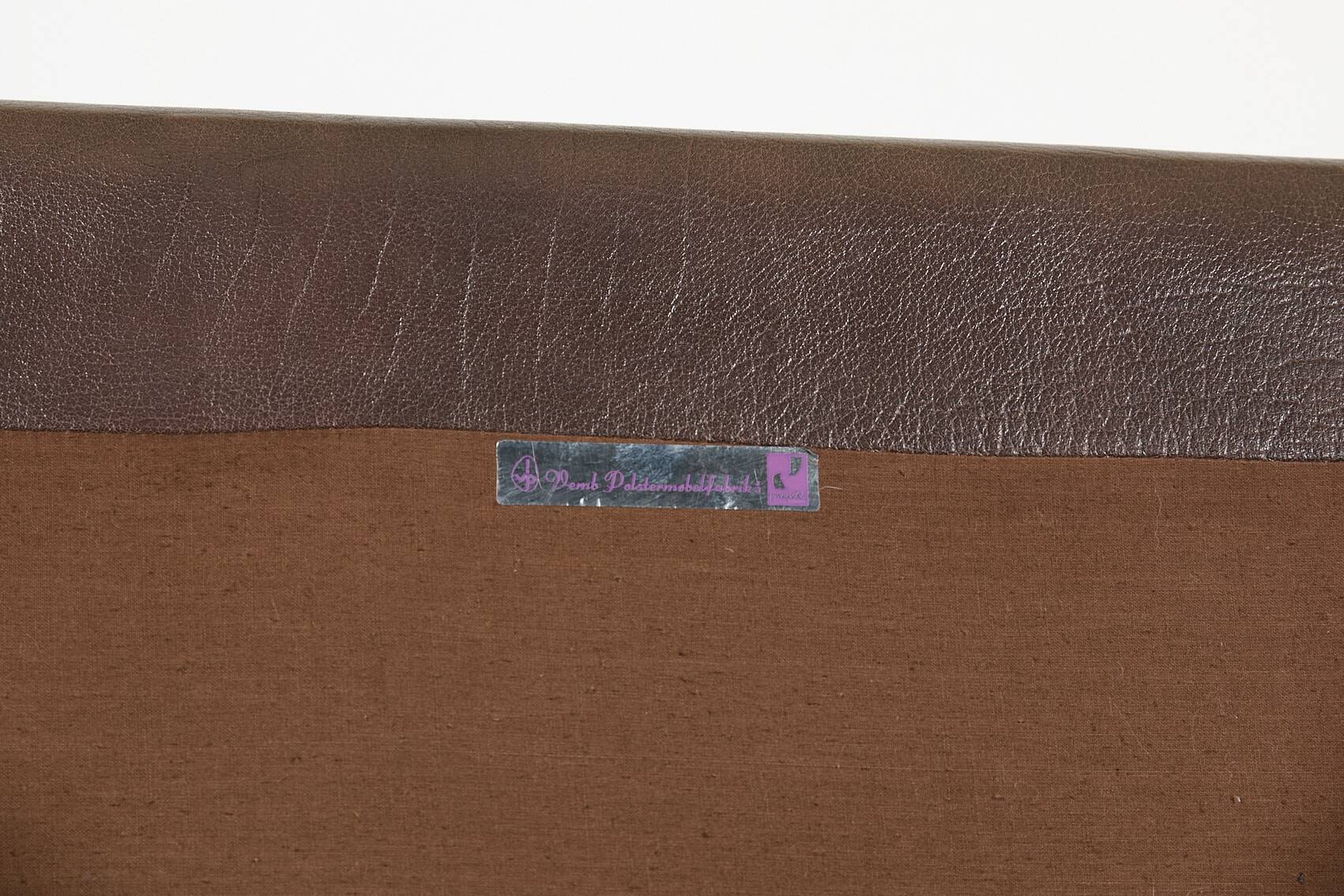 Vintage Danish design leather armchair from Vemb, 1980’s