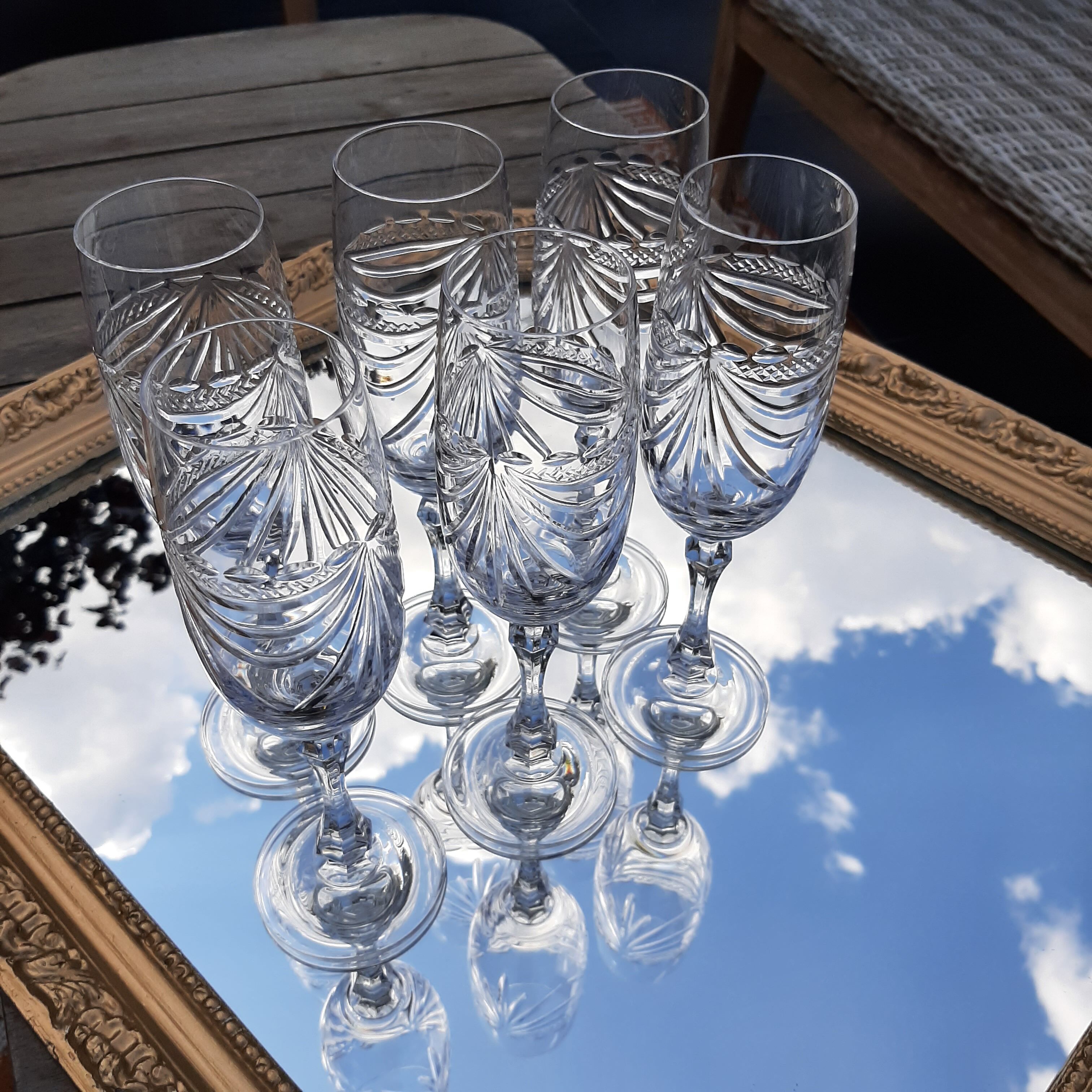 Champagne flutes crystal of Lorraine