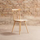 Set of 6 solid beech bar chairs completely renovated, circa 1960