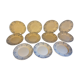 Suite of 11 flat plates iron earth