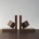 Mid-Century Modern Wooden Bookends, 1950s, Set of 2