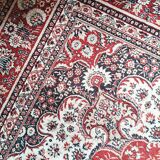 Large vintage carpet pure wool Persian design 240x340cm French made