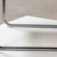 Bauhaus coffee table with chrome tubular frame and Formica top