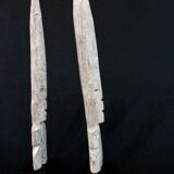 Pair of Adan Fetishes on Bases - Ghana, African Tribal Ethnic Art