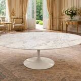 Eero Saarinen,& éditions - Knoll: table ovale 244 cm, Arabescato