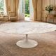Eero Saarinen,& éditions - Knoll: table ovale 244 cm, Arabescato