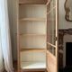 Glass cabinet in raw oak