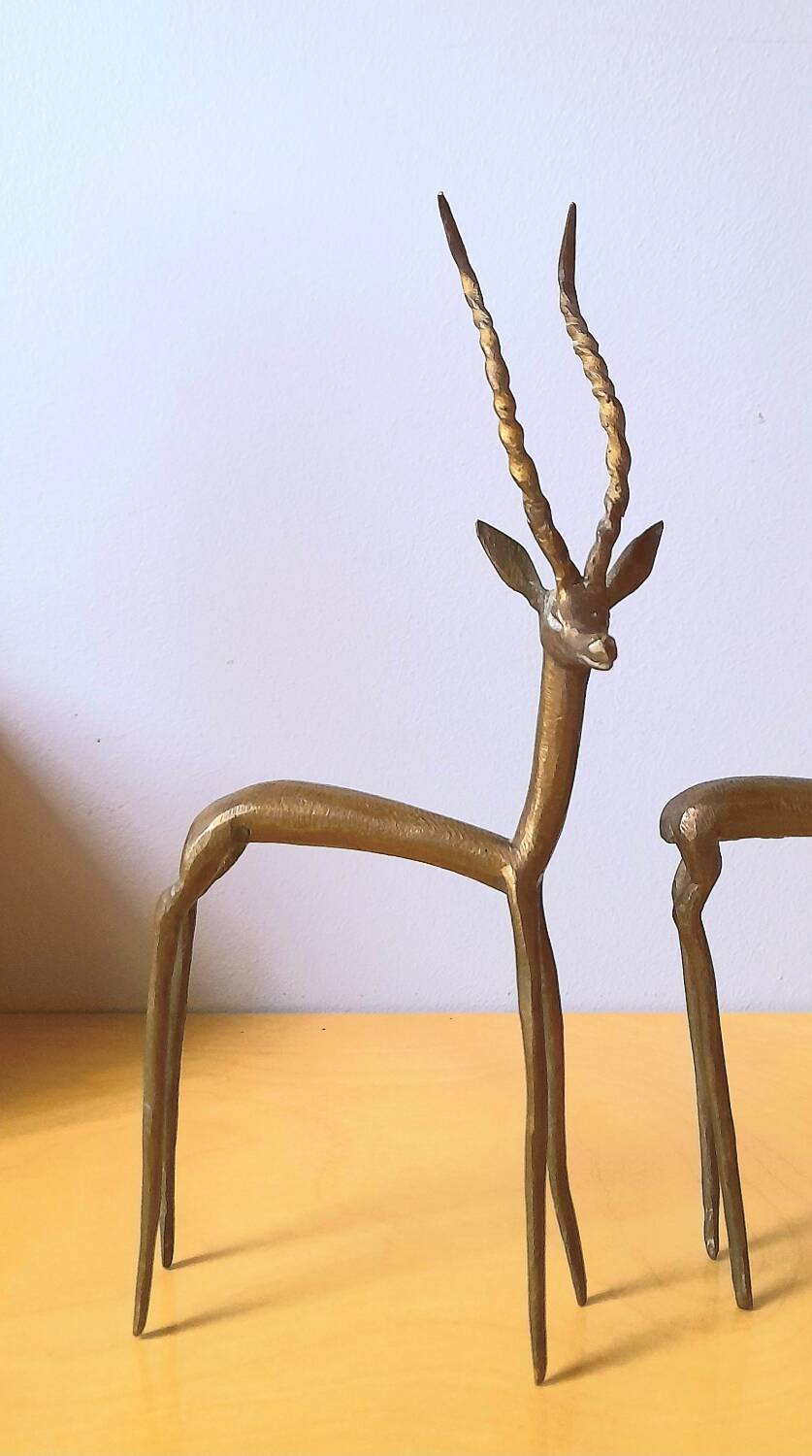 African antelopes in brass 70s