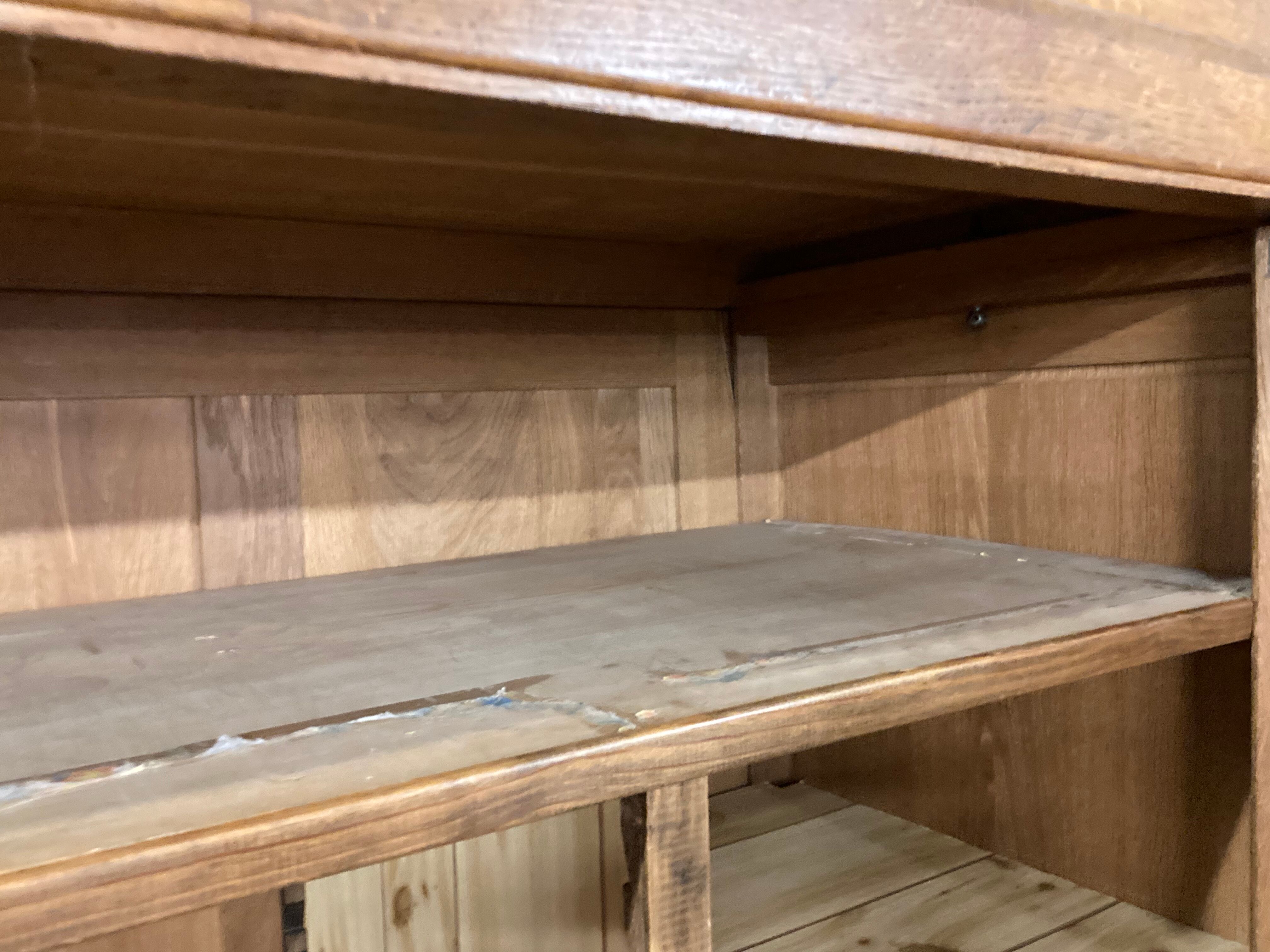 Art Deco wardrobe in solid oak