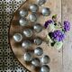 Set of 16 vintage stainless steel dessert cups