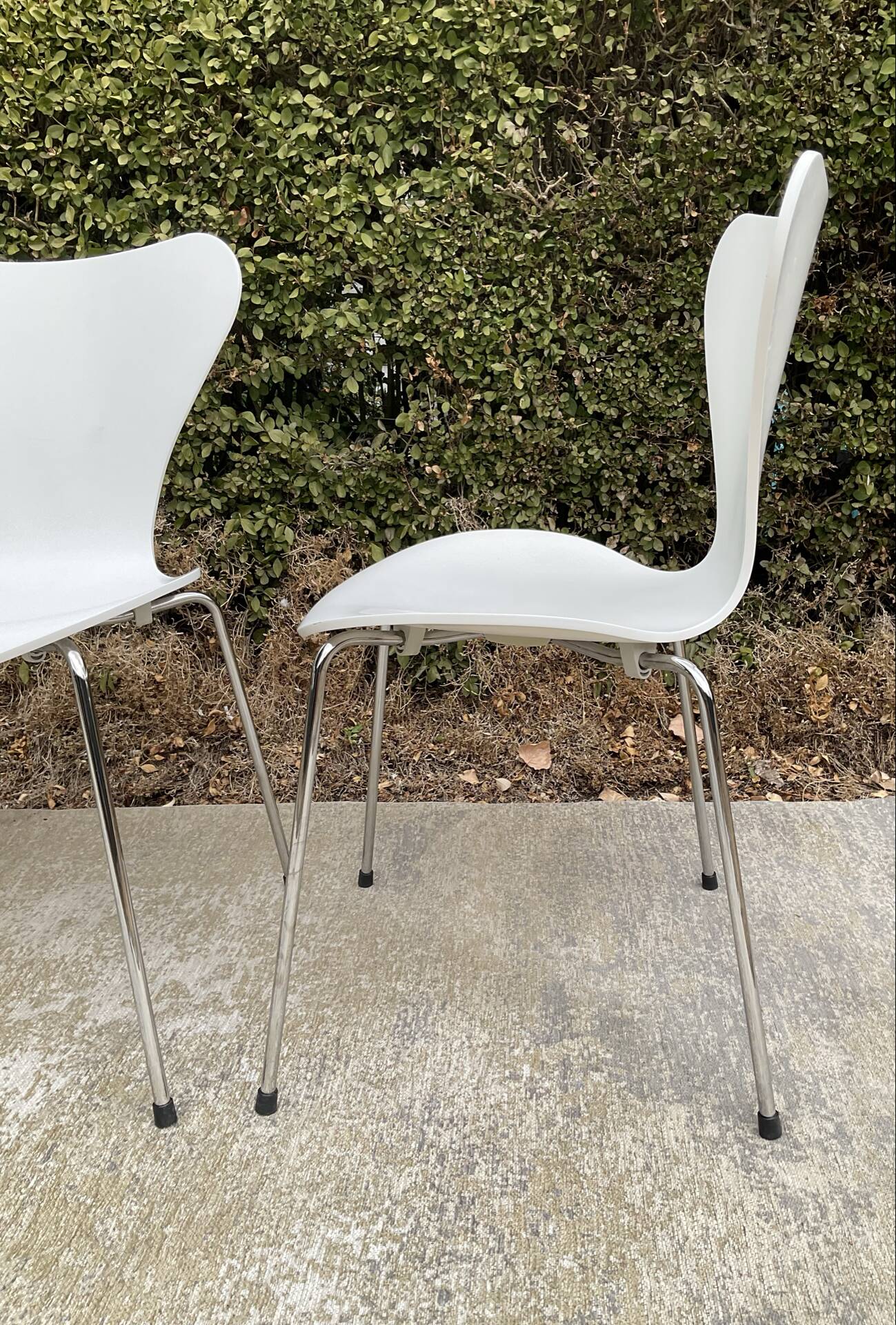 Série de 4 chaises 3107 Arne Jacobsen pour Fritz Hansen