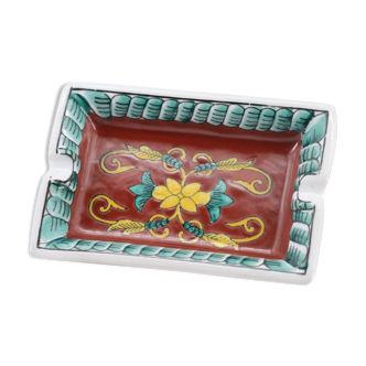 Painted ceramic ashtray