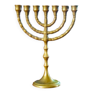 Menorah en bronze, chandelier