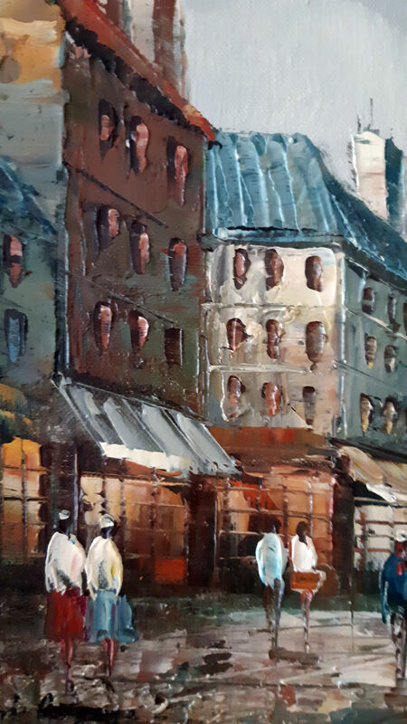 Tableau of a Parisian scene after Henri Rogers.