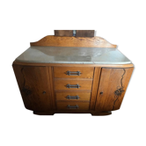 Commode plateau marbre beige  style art deco