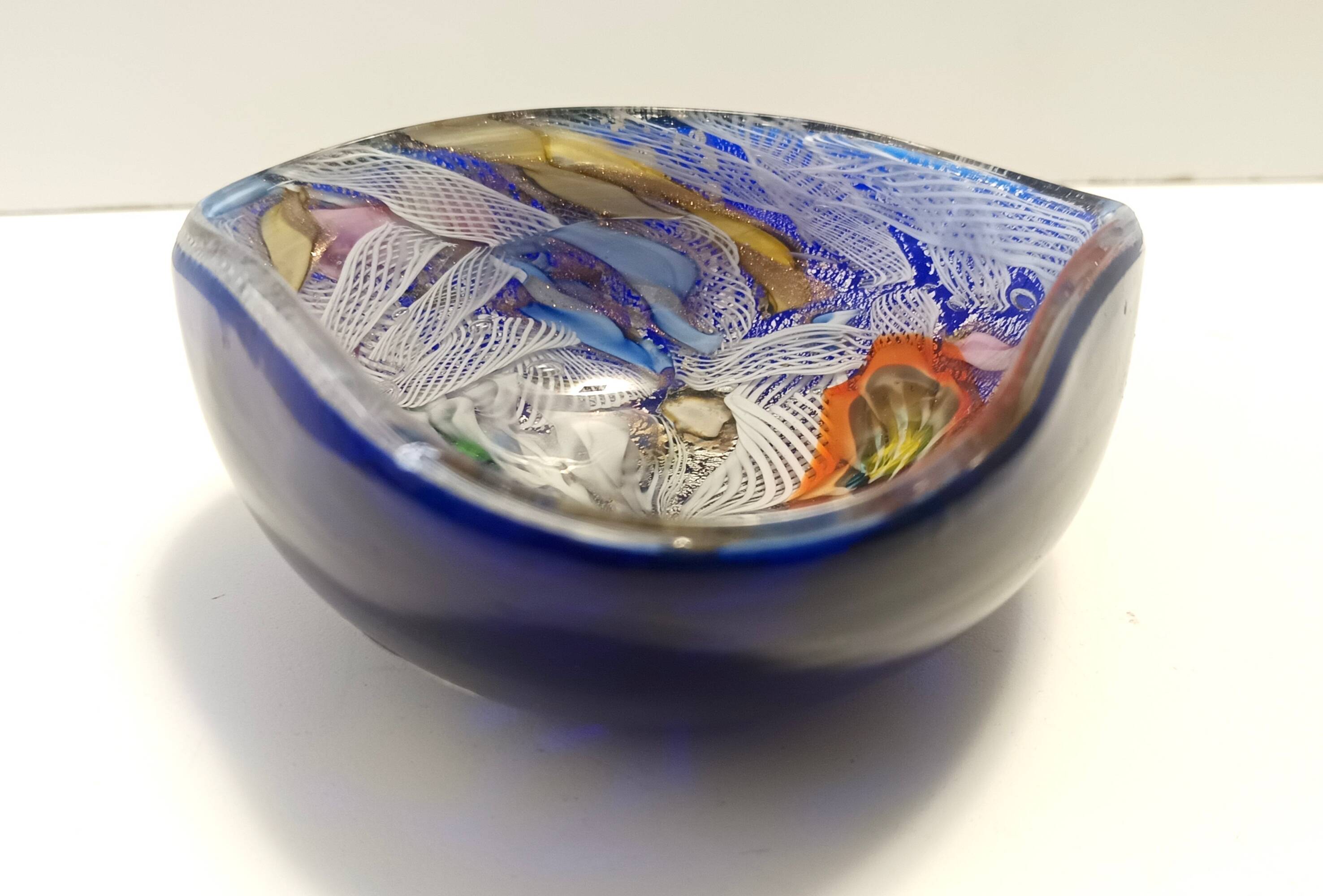 Polychrome Murano Glass "Tutti Frutti" Ashtray / Vide-Poche by Avem
