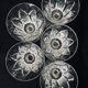 Set of 5 crystal water glasses of Saint Louis Camargue model