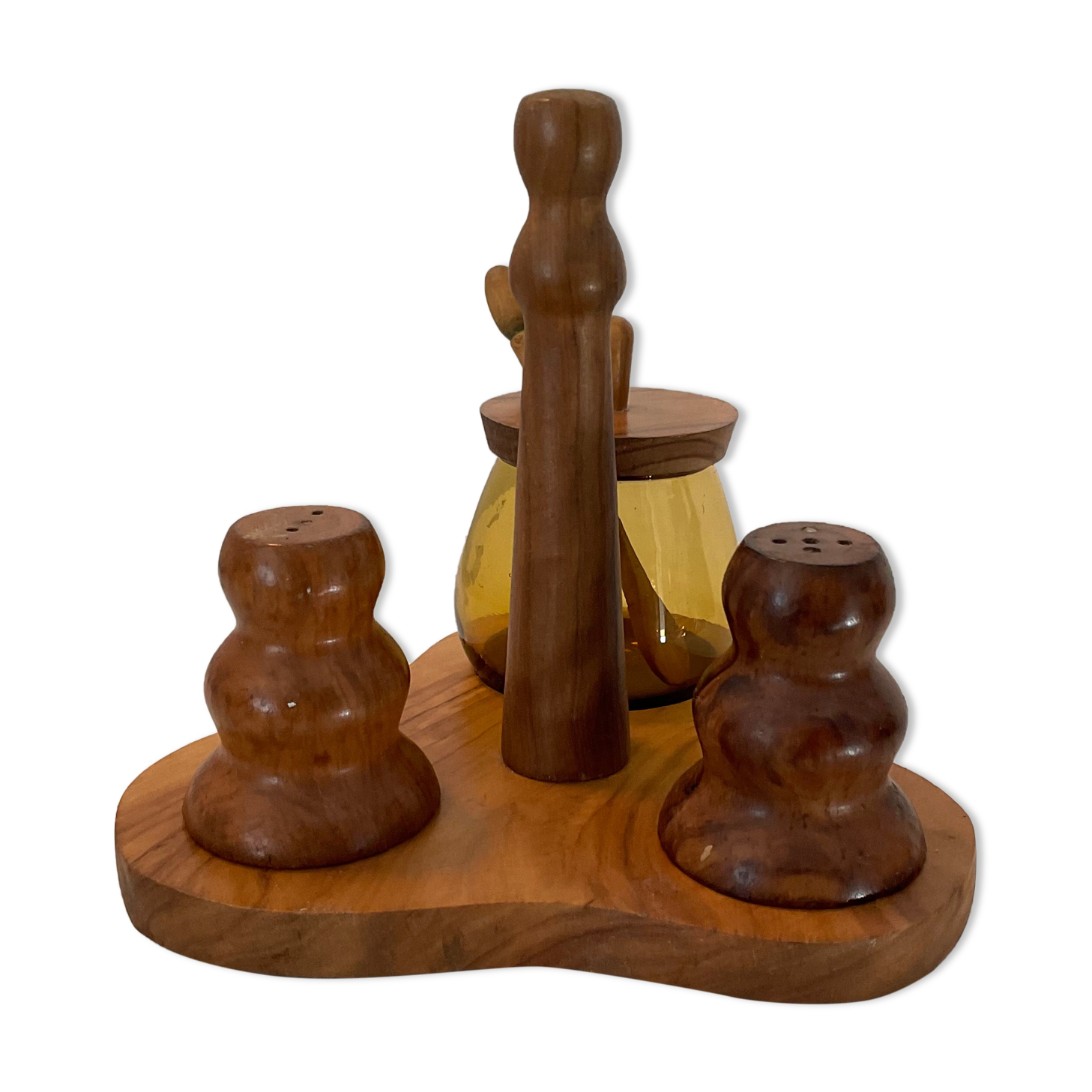 Scandinavian wooden table servant from the 70s
