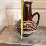 Vintage Glazed Ceramic Pot Vase Carstens Germany 1970