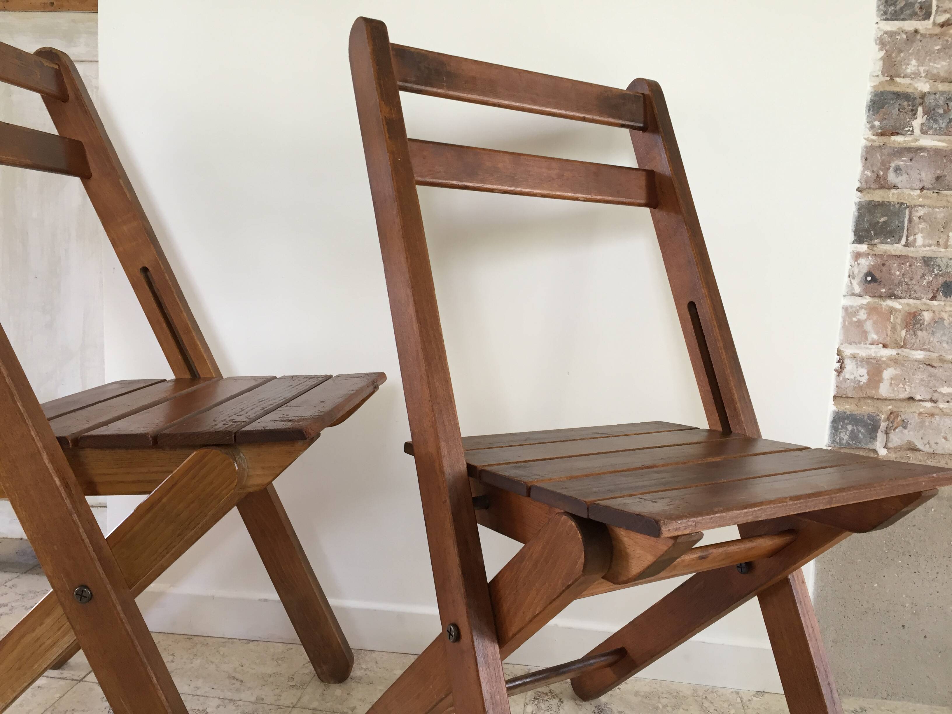 Folding chalet chairs "wood fire"