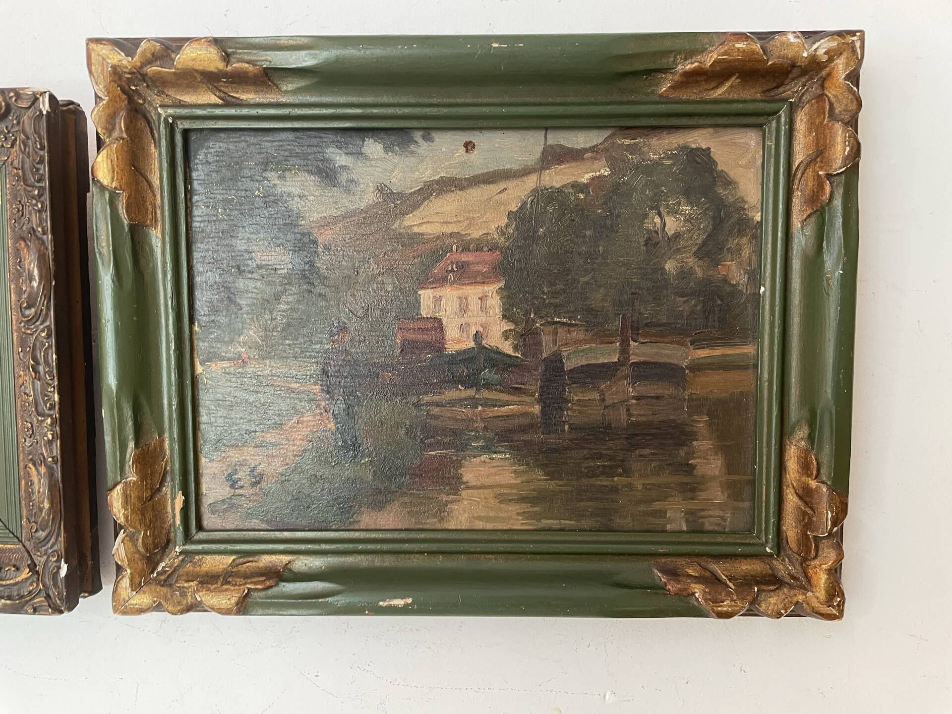 Pair of antique paintings