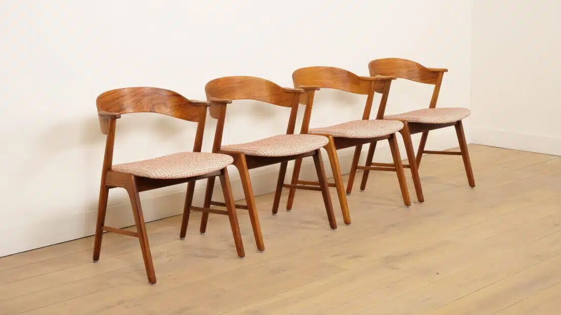 4 x dining chairs | Korup Stolefabrik | KS 21 | Re-upholstered