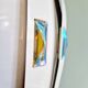 Scandinavian pendant light in metal and prismatic glass, Werner Schou, 1960-70