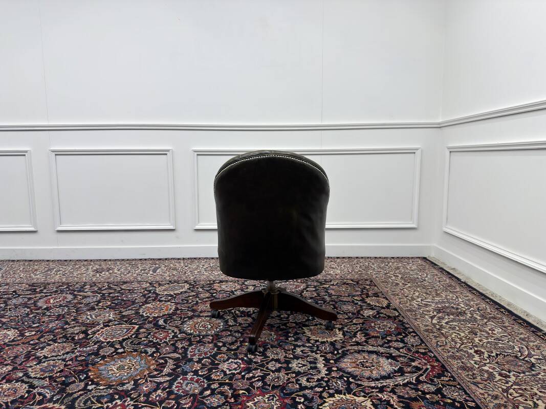 Green English Chesterfield Desk Chair Director Chair