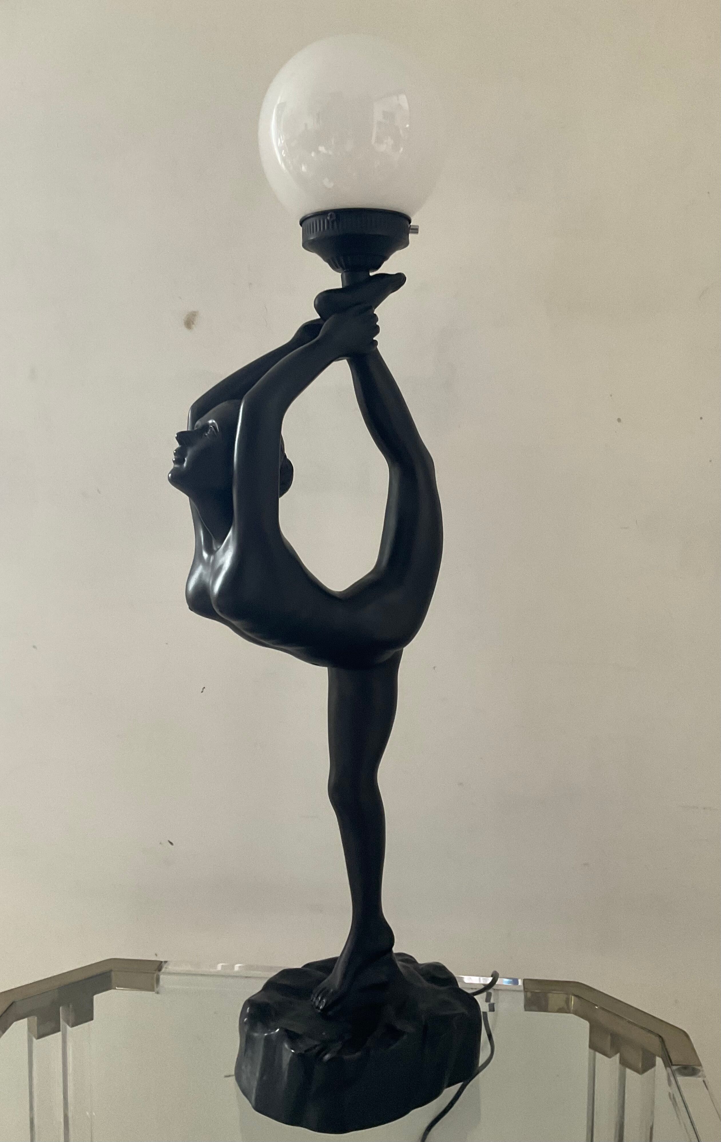 Vintage lamp Dancer of the 70s-80s Art Deco style
