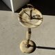 Marble and brass standing ashtray H74 D17