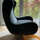 Vintage Italian armchairs – blue velvet. Stunning pair.