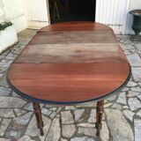Round table 6 feet with solid mahogany extensions