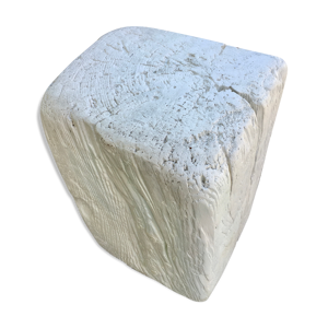 Bloc de bois massif coloris blanc