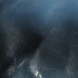 Two Cassina Maralunga two-seat sofas in blue leather by Vico Magistretti, Italy