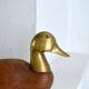Canard en bois et laiton