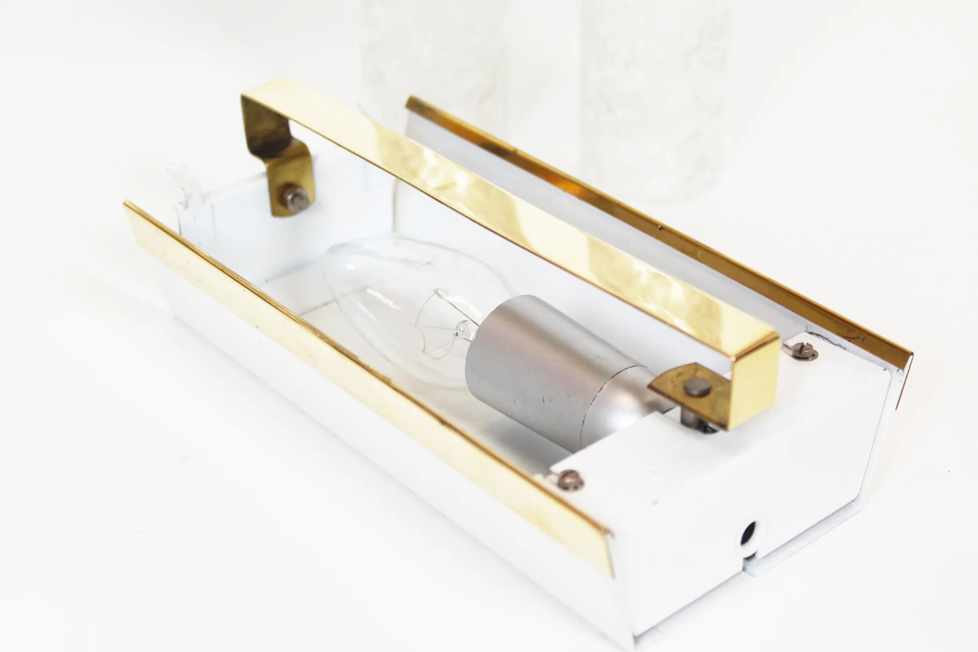 Wall lamp in brass and glass by Doria Leuchten