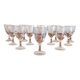 Verres anciens en cristal gravées