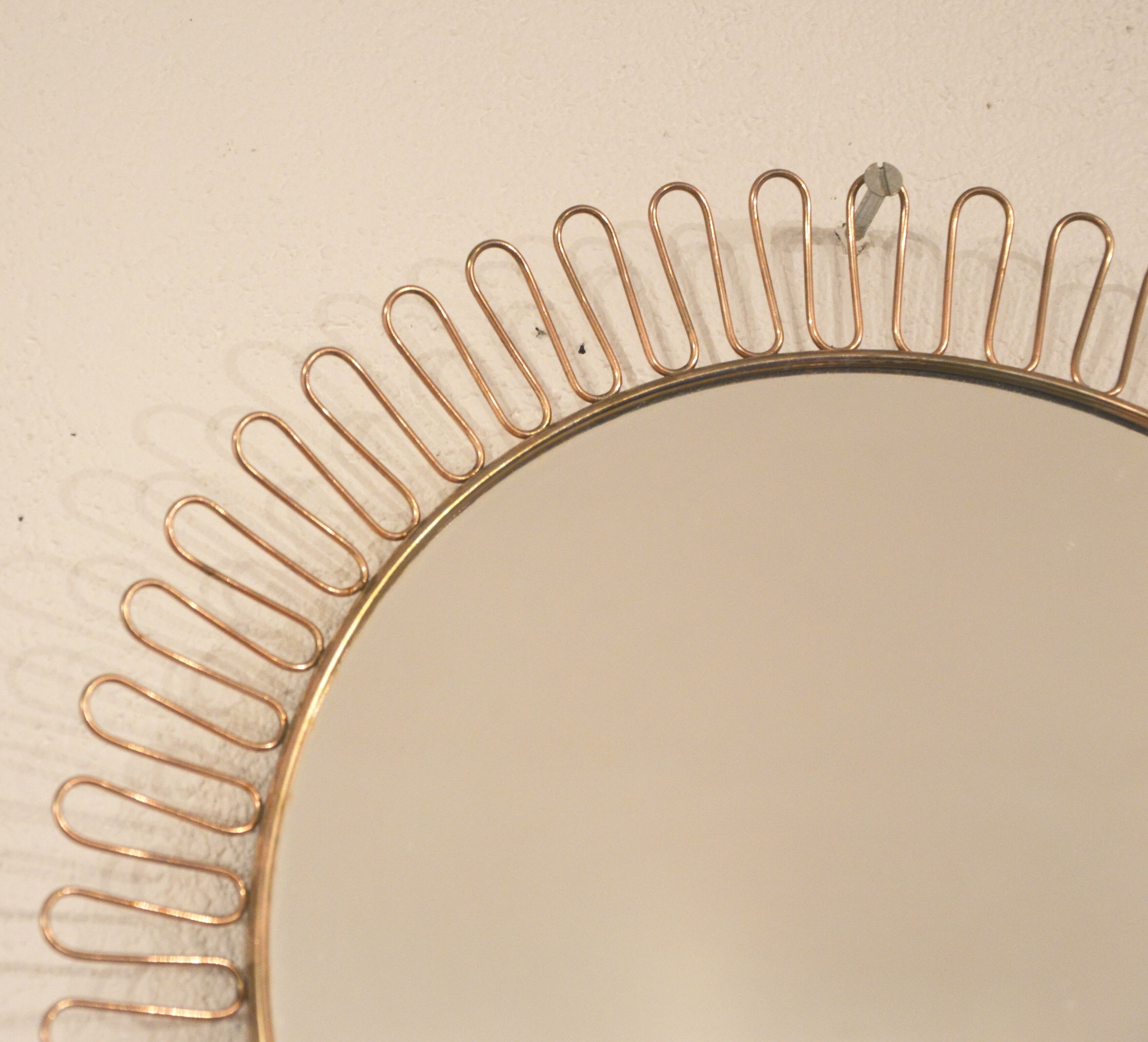 Miroir soleil dentelle de métal