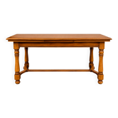 Large solid wood farmhouse table
