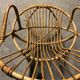 Wicker shell armchair from the 60s/70s in very good condition.