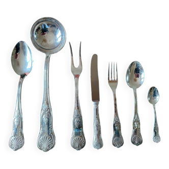 Achille Princet 51-piece silver-plated cutlery set
